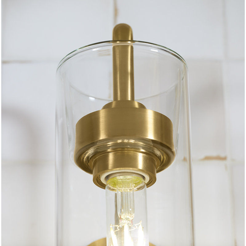 Purist™ 1 Light Indoor Bathroom Wall Sconce, UL Listed, Brushed Moderne Brass