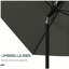 Parasol de marché pour l'extérieur avec manivelle et inclinaison à bouton-poussoir Outsunny-1813503156