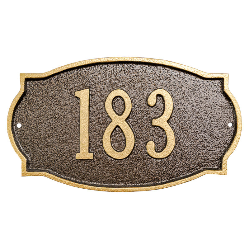 Cambridge Arch Wall Plaque, Black/Silver