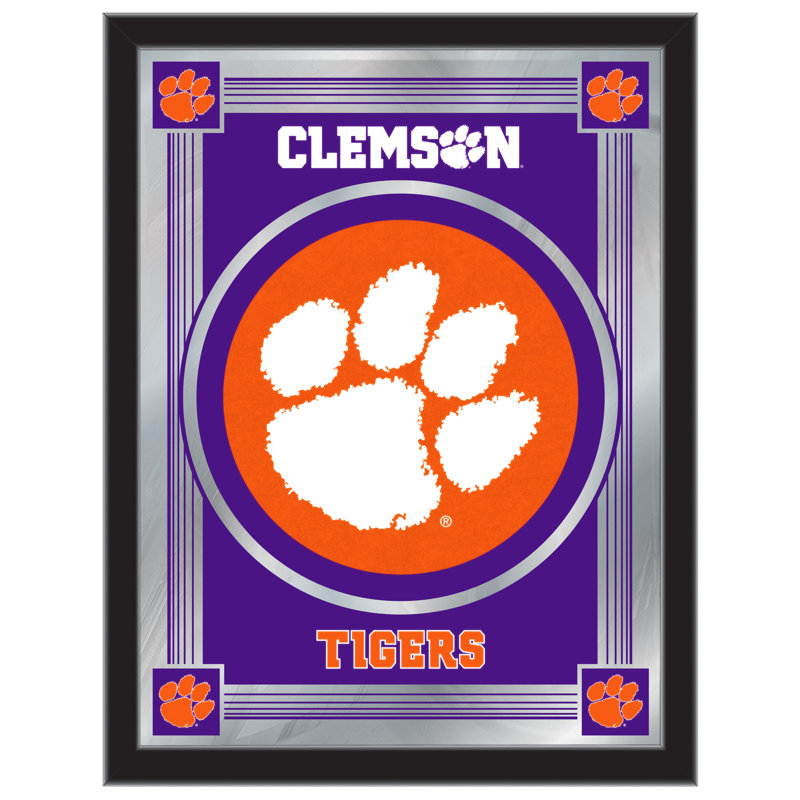 NCAA Logo Mirror, impression encadrée, Clemson