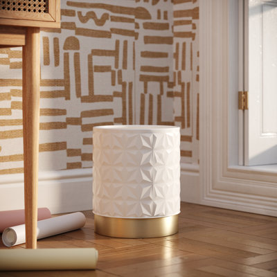 Corbeille pour déchets en métal Zoe Glam