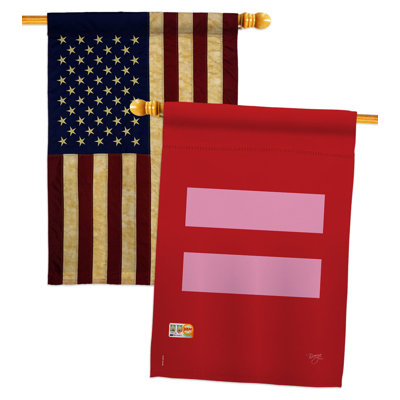 Drapeau de maison en polyester à 2 côtés 40 x 28 po