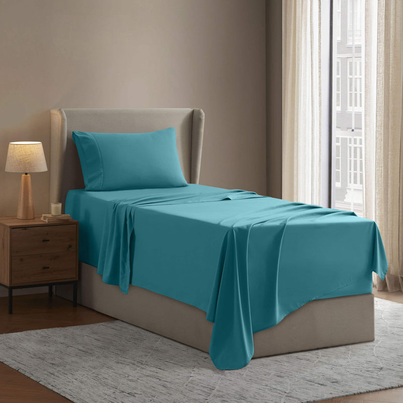 Ensemble de draps Luxury Collection Classic, Simple, Bleu Bahamas