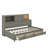 Twin Size Wooden Daybed With 3 Storage Drawers, Shelf And USB Ports-896500231
