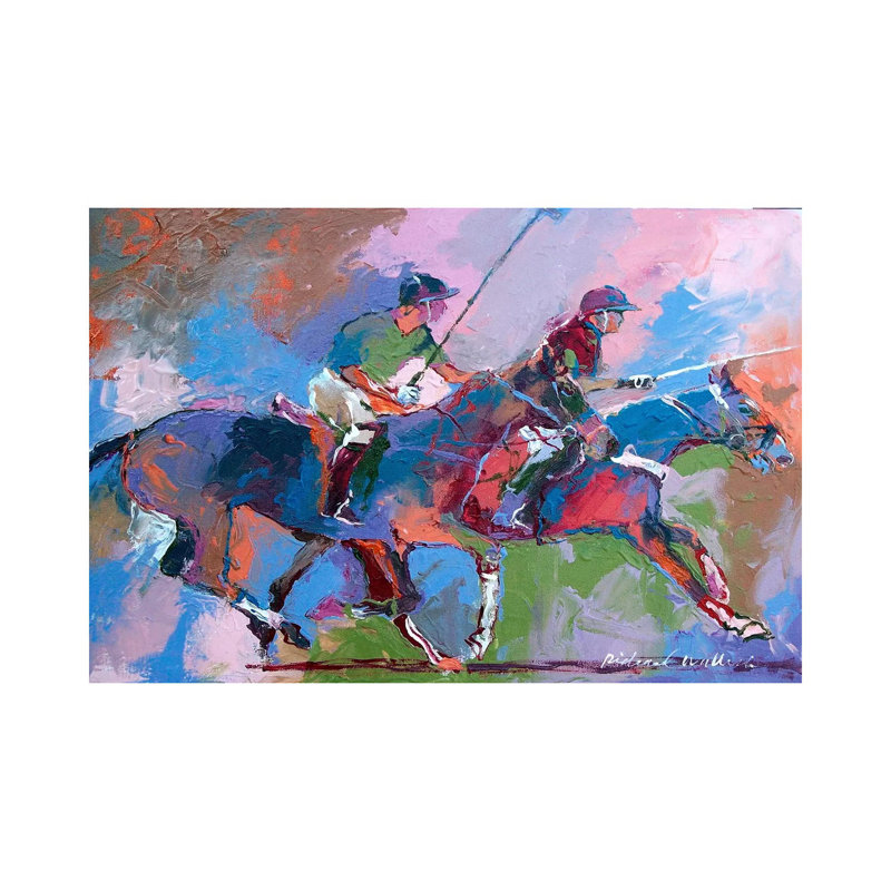 Polo I by Richard Wallich - Wrapped Canvas Print, 20.32 cm H x 30.48 cm W