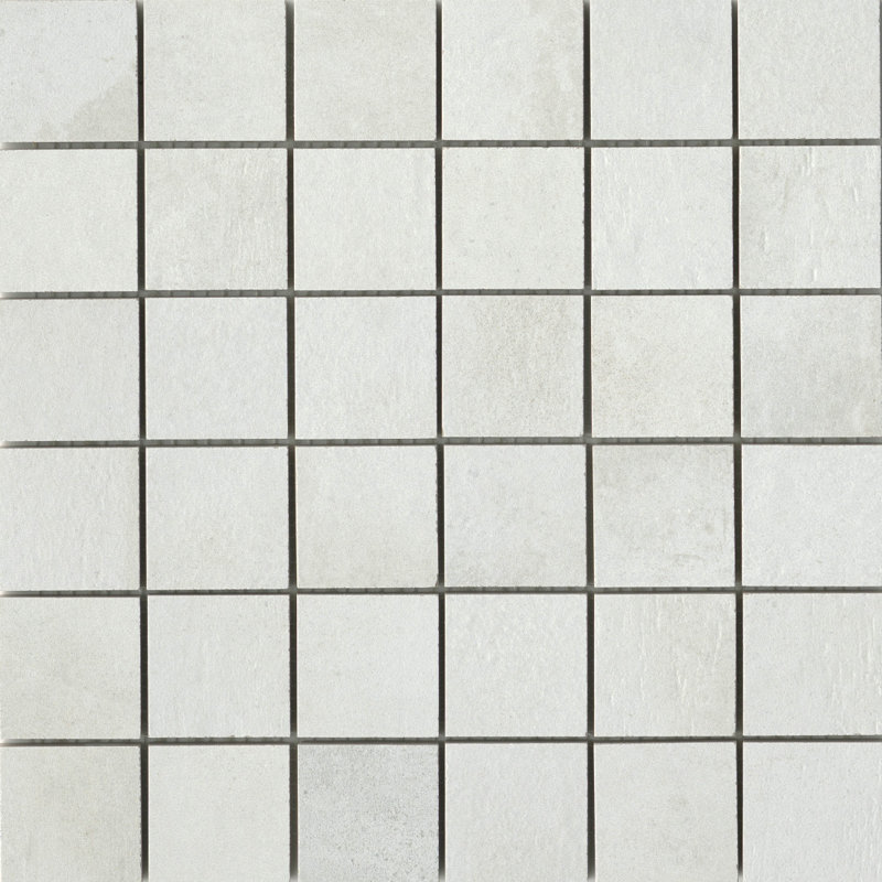 Borigni Black 12 in. x 12 in. Matte Porcelain Floor and Wall Tile (5.68 sq. ft./Case), White