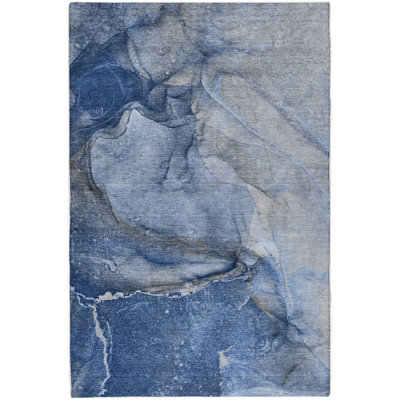 Premium Machine Washable Dream Shag ADS524 Watercolors Rug
