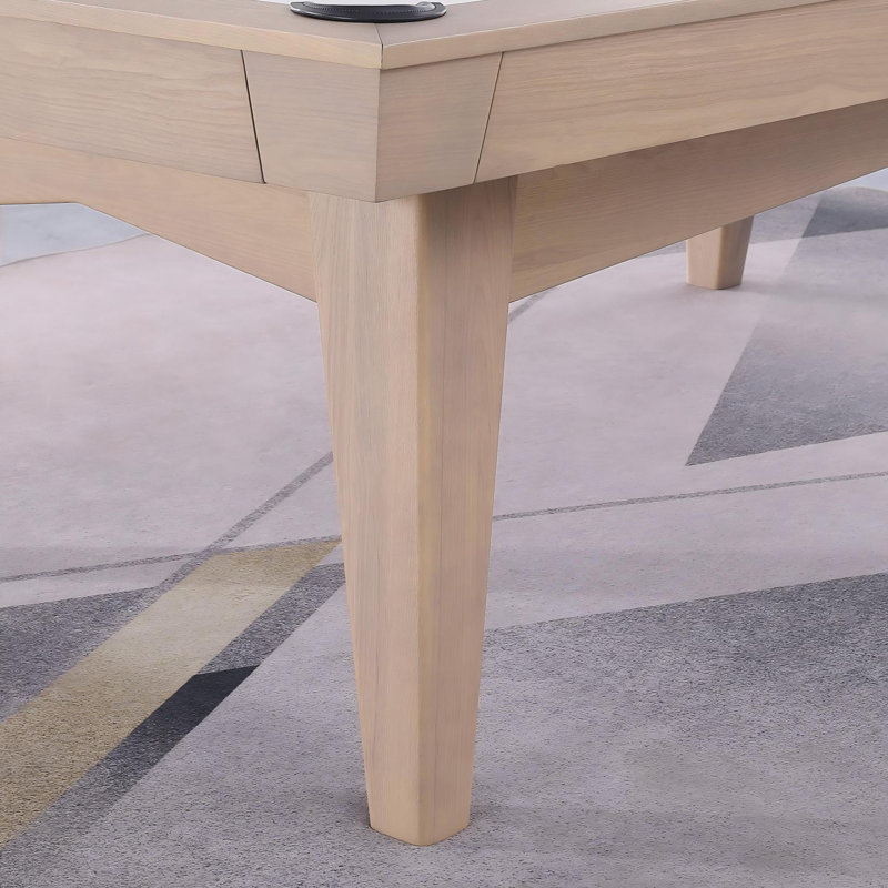 Table de billard sans ardoise ModArt, Bois flottant, Vert jaune, 7 pi