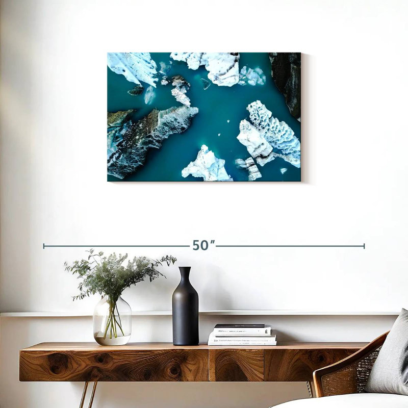 Glaciers du lac Alvord Jokulsarlon, H 20 po x l 30 po