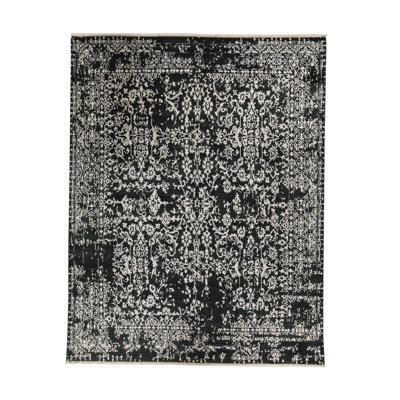 Brookhaven Hand-Knotted DARK BLUE / TEAL BLUE Area Rug
