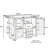 Modern 60.2''W Outdoor Kitchen Island with Wheels-279526583