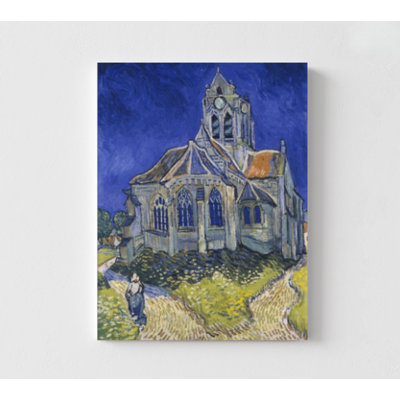 Auvers Sur Oise Vincent Van Gogh Painting, The Church At Auvers Sur Oise Print, Framed Church In Auvers Sur Painting, Framed Wall Art
