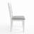 Guistino Traditional 7-Piece 60 Inch Oval Extendable Dining Set, White Finish With Grey Polyester Upholstered Chairs, Solid Rubberwood