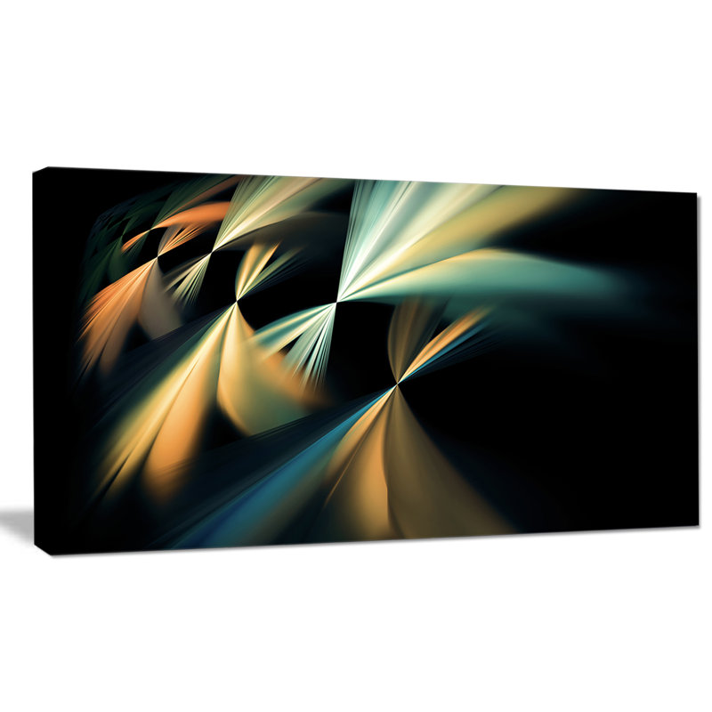 « float abstract fractal designs », reproduction d’impression sur toile, H 16 po x l 32 po x P 1 po