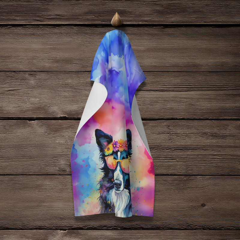 Serviette de cuisine Border Collie Hippie Dawg
