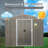 8X10ft Outdoor Metal Storage Shed-123283126-123283134
