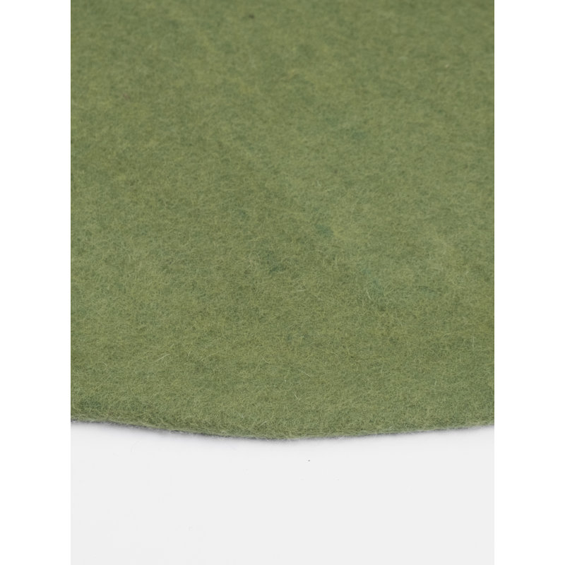 Round Wool Hand Woven Shag, Round 70cm