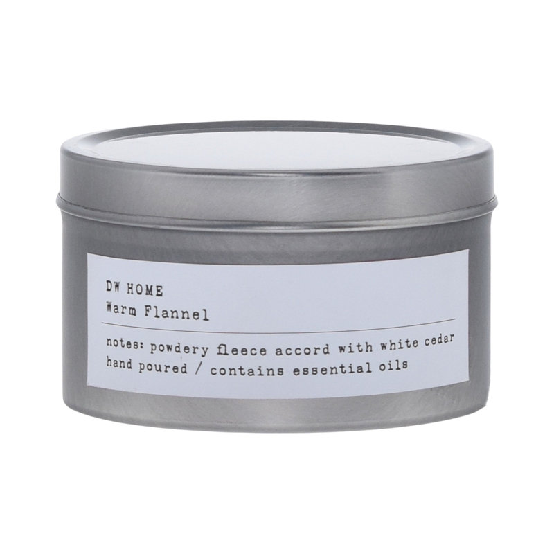 Bougie chaude parfumée en flanelle