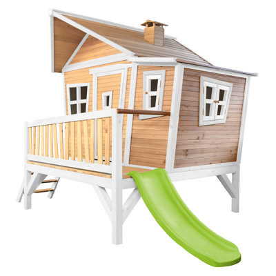 Emma AXI 349cm W x 193cm D Outdoor Hemlock Wood Luxury Playhouse