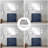 Navy Blue Bath Vanity 36 In. W X 20 In. D, With Cultured Marble Top-117978752