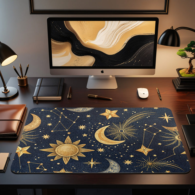 Polyester Desk Pad, 14.4x12.1