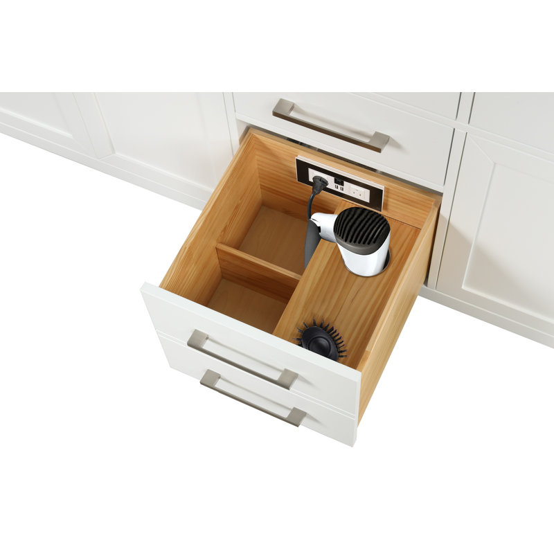 Meuble-lavabo autoportant moderne, Blanc