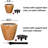 2 10 In. Self-Watering Planter - Brown Finish Drainage Plug Feature Waterlogging Pot Wood Plastic Simple Assembly Instruction Nourish Plants Efficiently-1118759872