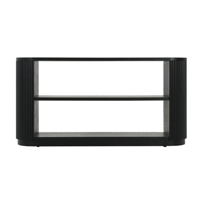 Mirod Modern Entryway Console Table - Slim Sofa Table With Open Shelf & Elegant Wood Grain