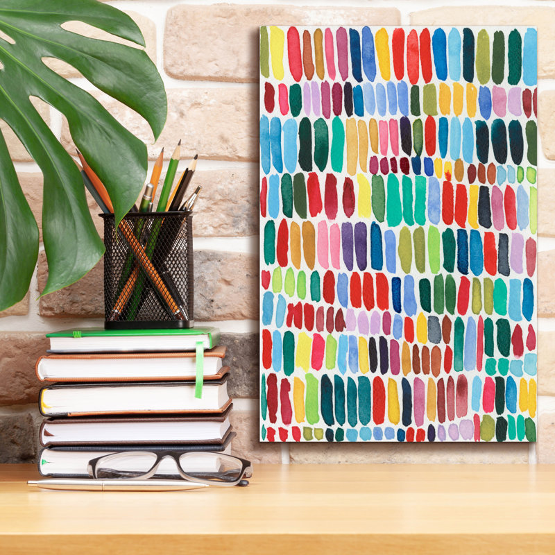 «Rainbow Marks II» par Regina Moore, H 18 po x l 12 po x P 0,75 po