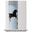 Lampe sur pied en lin, marbre et PVC de style Wabi-Sabi