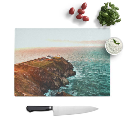 Glass Howth Beacon in Dublin Ireland Chopping Board