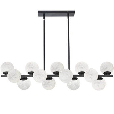 Luminaire suspendu horizontal Jarman - Albâtre
