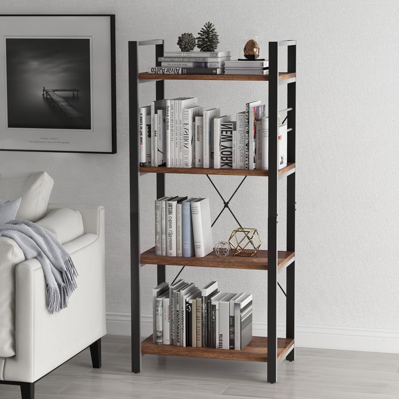 Cutshall 130 cm H x 60 cm W Steel Standard Bookcase