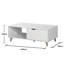 Aile Four Leg Coffee Table with Storage