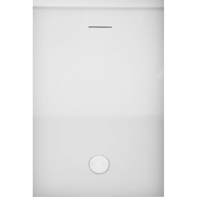 Baignoire autoportante 59 "avec drain interne Streamline, Blanc lustré