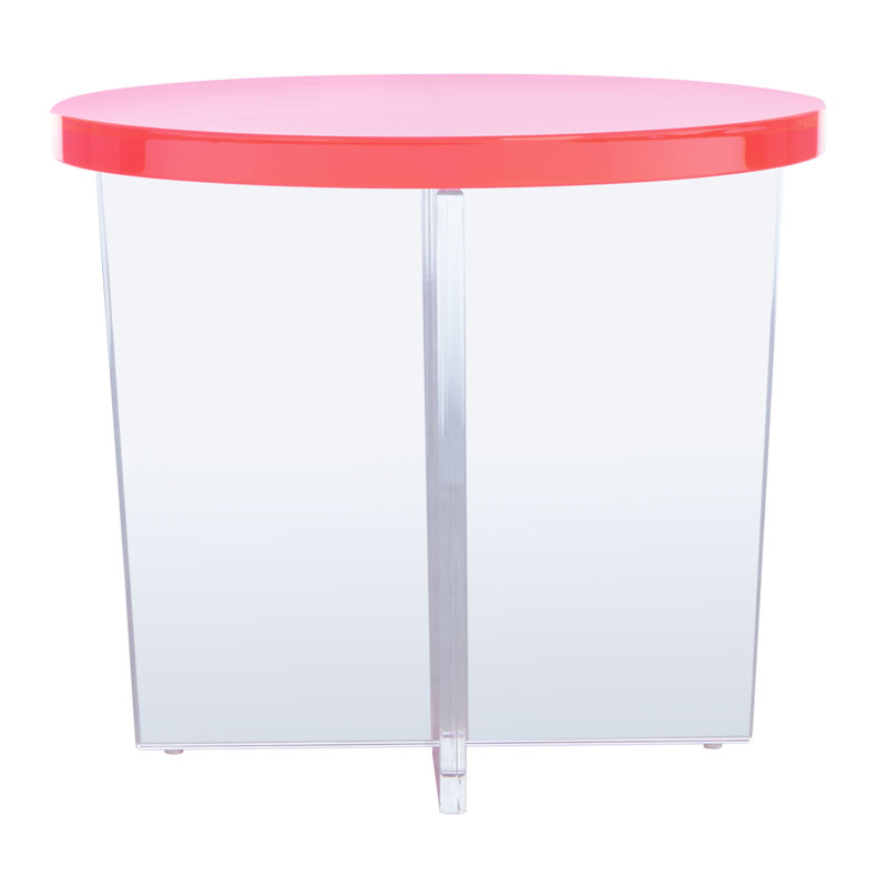 Table de bout Edwards, Rose néon
