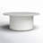 Pallini Round Outdoor Concrete Coffee Table, White