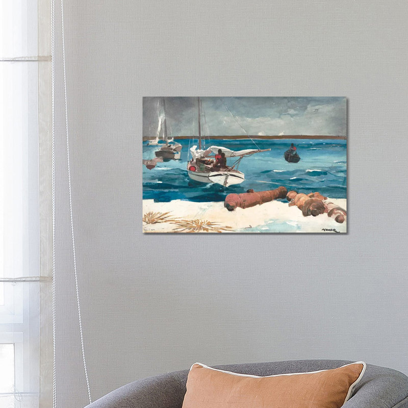 Nassau by Winslow Homer - Wrapped Canvas Painting, 45.72cm H x 66.04cm W x 1.91cm D