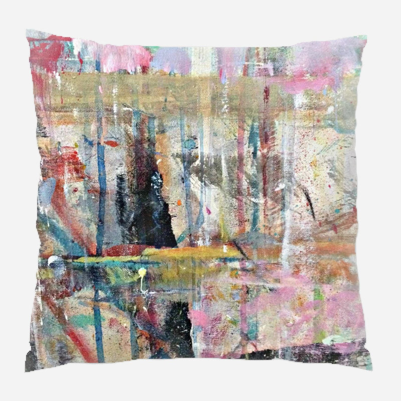 Coussin décoratif à motif abstrait