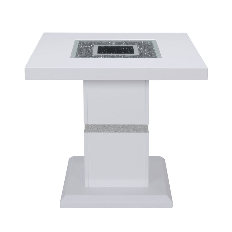 ARIYA WHITE END TABLE, White