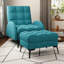 Affric 60cm Wide Velvet Wing Chair Recliner-1529548662