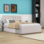 Lit plateforme tapissier classique avec lit gigogne simple Prarthana-1063275877-1063275875