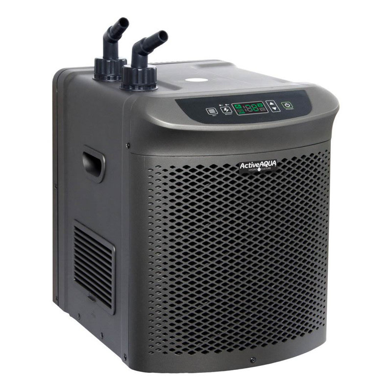 Active Aqua 1/4 HP Black Hydroponic Water Chiller