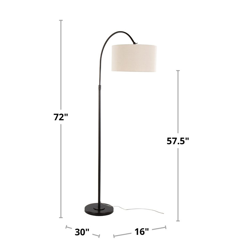 April 72" Metal Floor Lamp