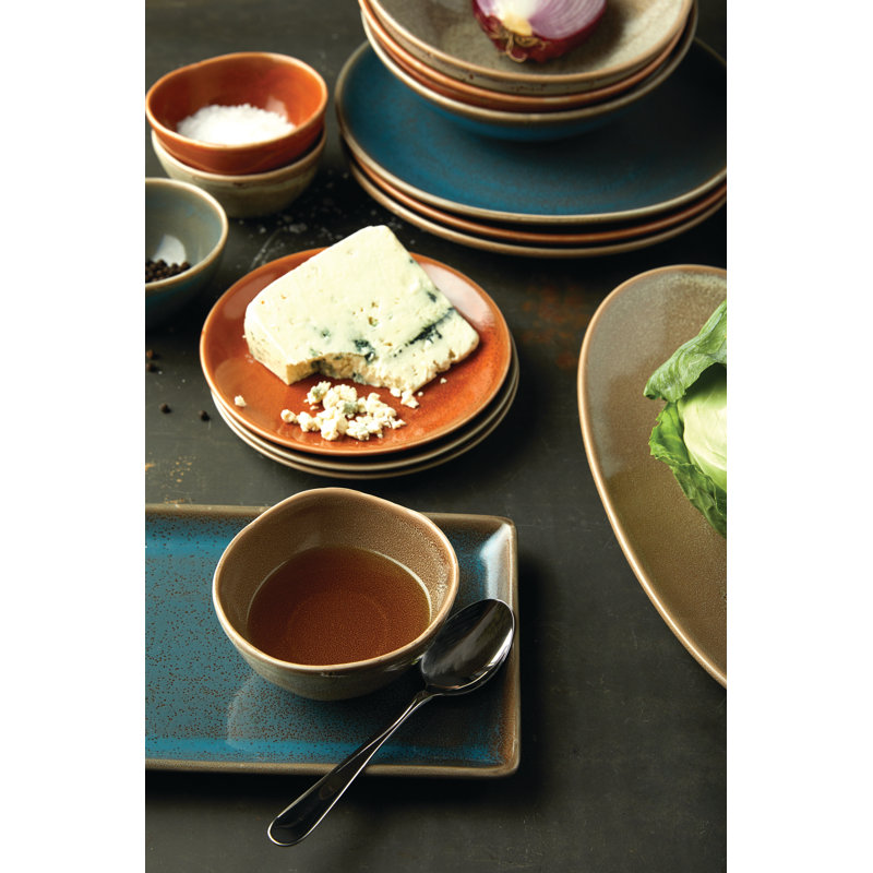 Terra Verde Dusk Coupe Oval Platters, 11", by Oneida