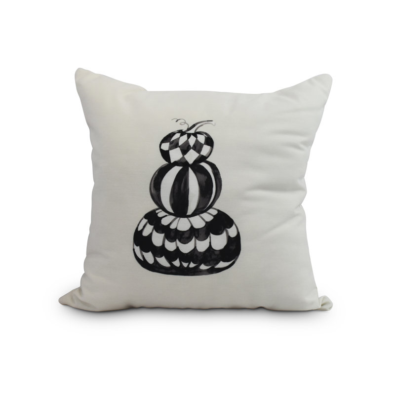 Housse et insert de coussin carré Witches Brew, 18 po x 18 po, Blanc