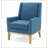Blue Tadcaster Armchair with 4 Legs-846970899