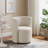 Della Boucle Fabric Swivel Chair