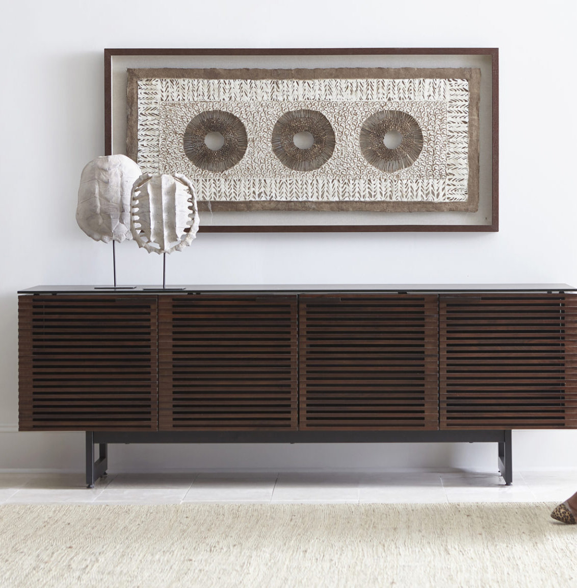 Corridor 79'' Media Console, Chocolate Stained Walnut
