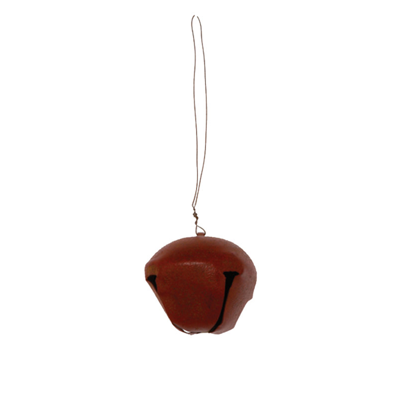 Ornement figurine suspendu jingle bell, 2.5", Rouge
